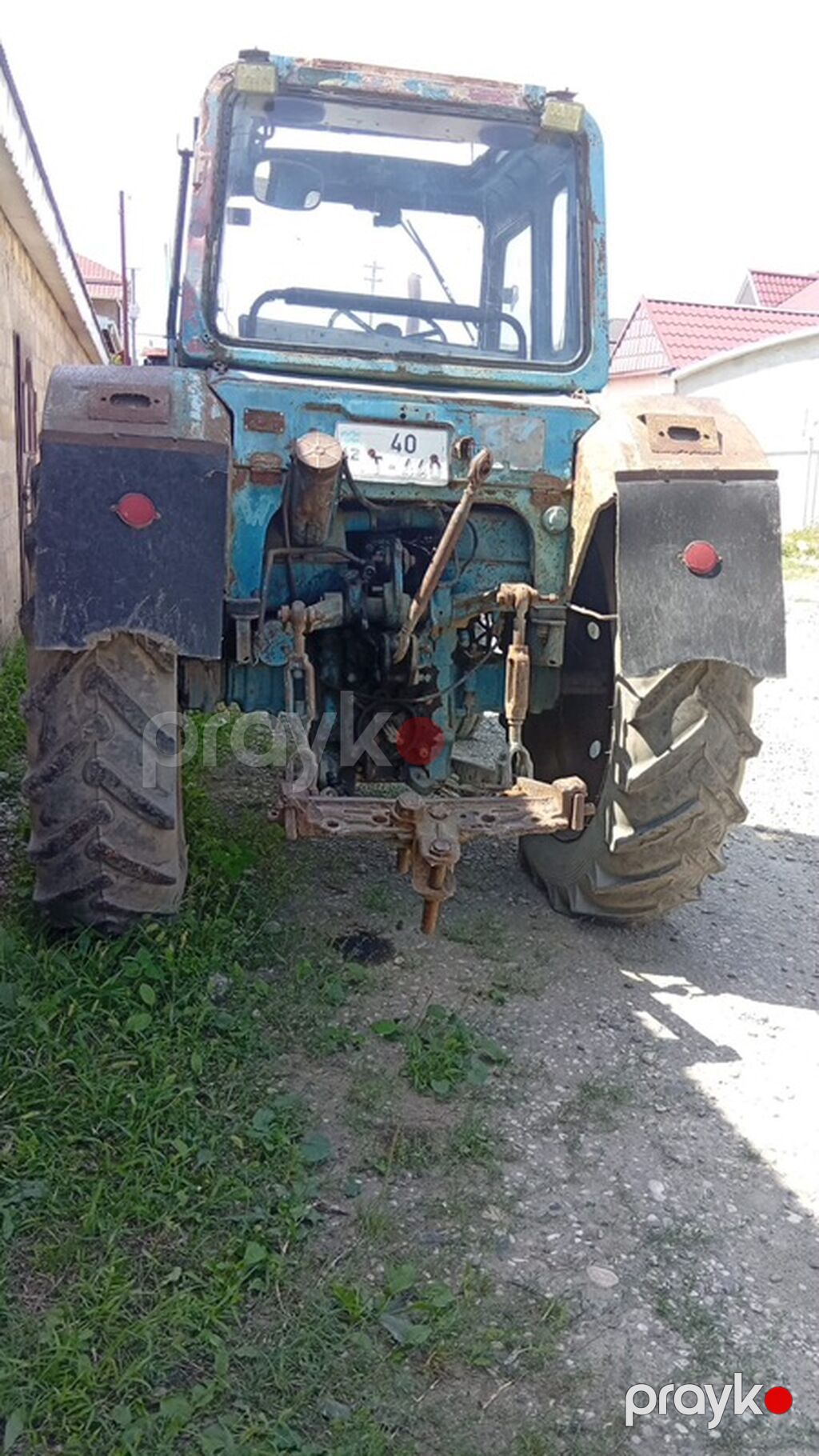 Traktor MTZ-80 (Belarus) – mavi kabinəli, 2WD ön təkərli versiya — Traktorlar, Quba (4)
