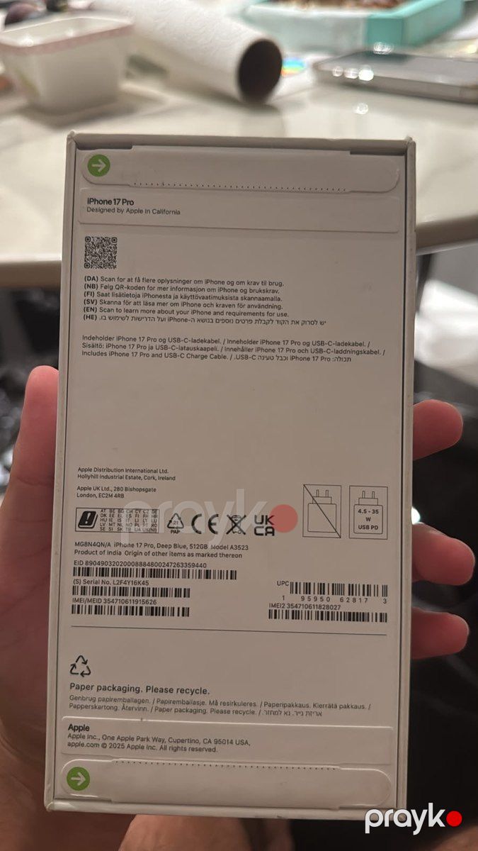Apple iPhone 17 Pro Deep Blue 512GB/12GB — Smartfonlar, Bakı (2)