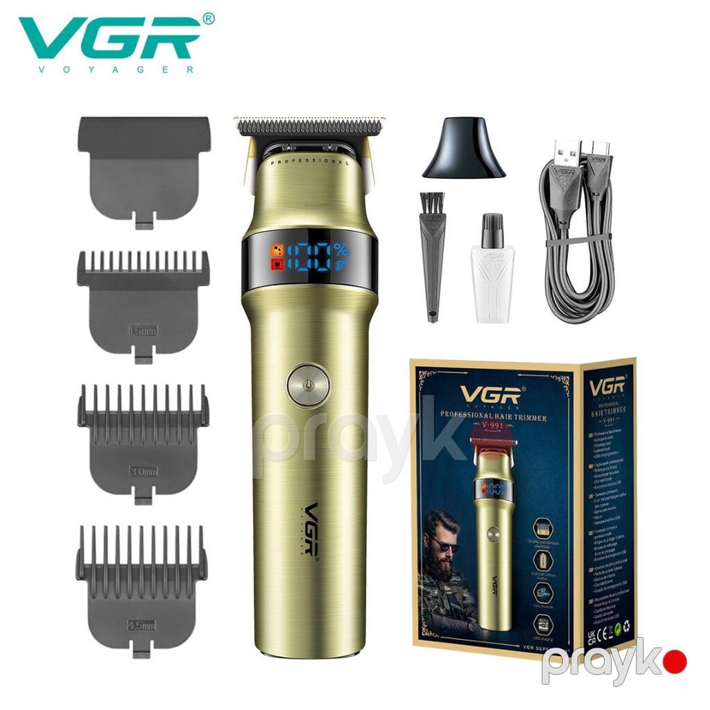 Profissional Trimmer VGR 991 - Keramik Bıçaqlı / 2000mAh / 400 Dəqiqə — Saç kəsmə maşınları, Bakı (2)