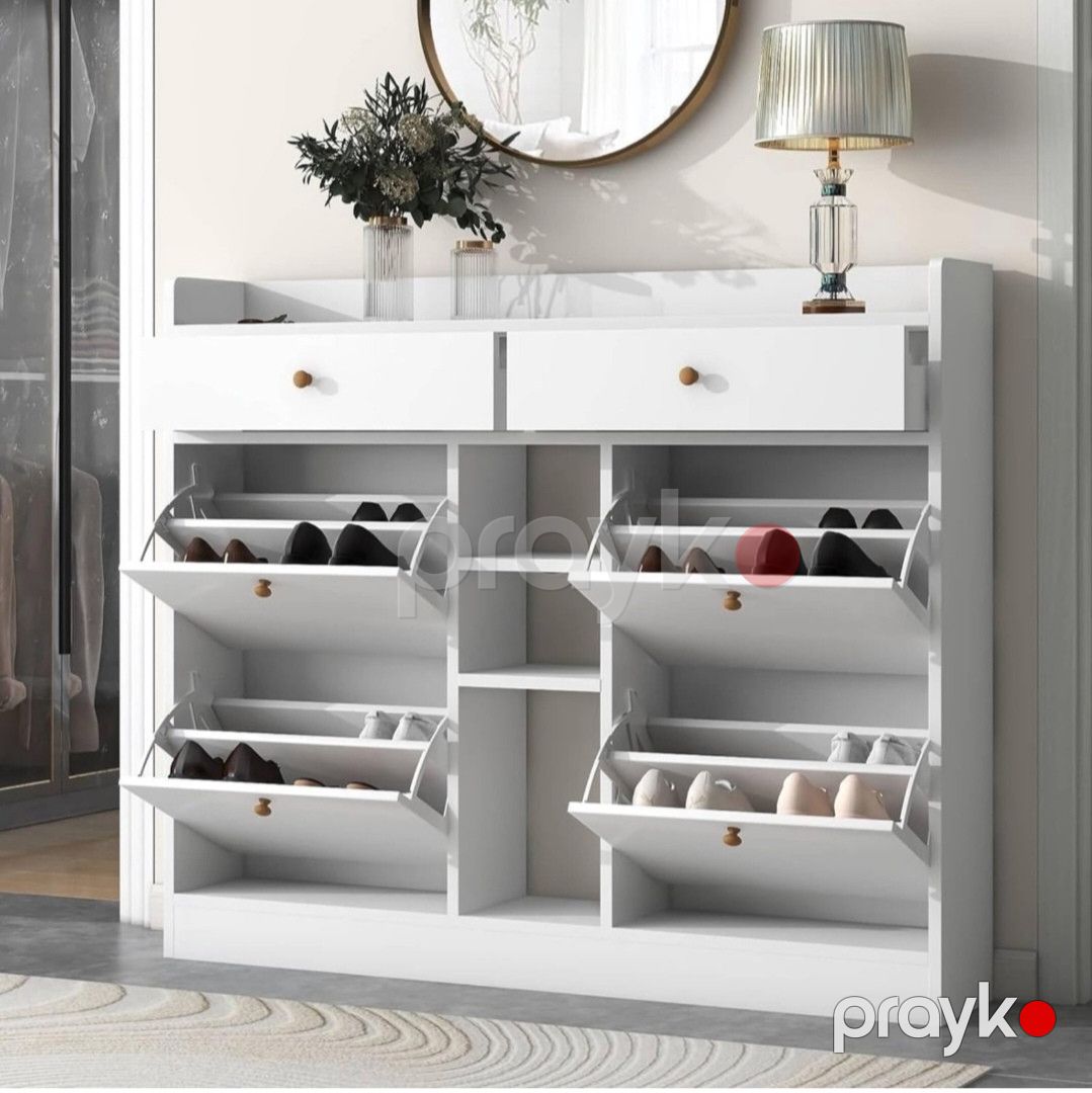 Komod 1953641, ağ, laminat, 110x130x30 sm — Mallar, Bakı (2)