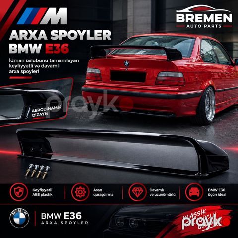 Spoyler, Yeni, Plastik, BMW Ünvandan götürmə — Bakı