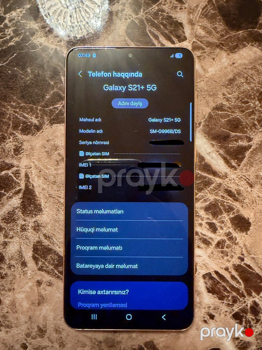 Samsung Galaxy S21 Plus 5G Phantom Violet 256GB/8GB — Smartfonlar, Bakı (4)