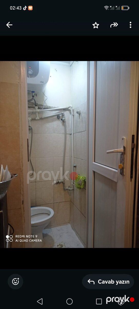 1-otaqlı mənzil kirayə verilir, Qaçaq Nəbi küç., 50 m² — Mənzil, Bakı (8)
