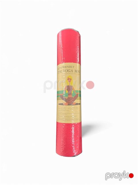 Yoqa üçün mat Eco-Friendly, 183x61 sm, 0.6 mm, qırmızı — Bakı