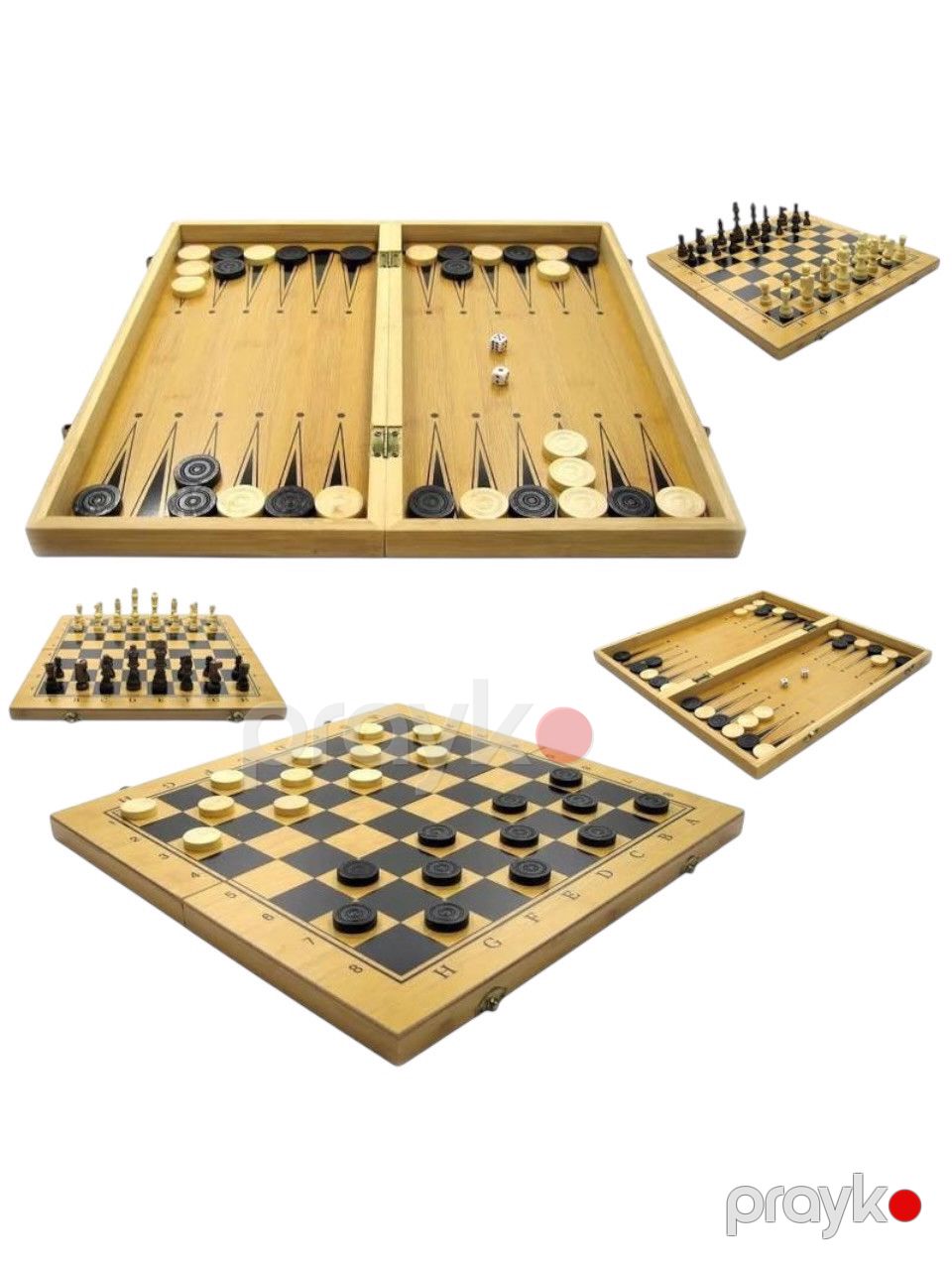Şahmat/dama/nərd 3-ü 1-də G29, 20x31 sm — Mallar, Bakı (2)
