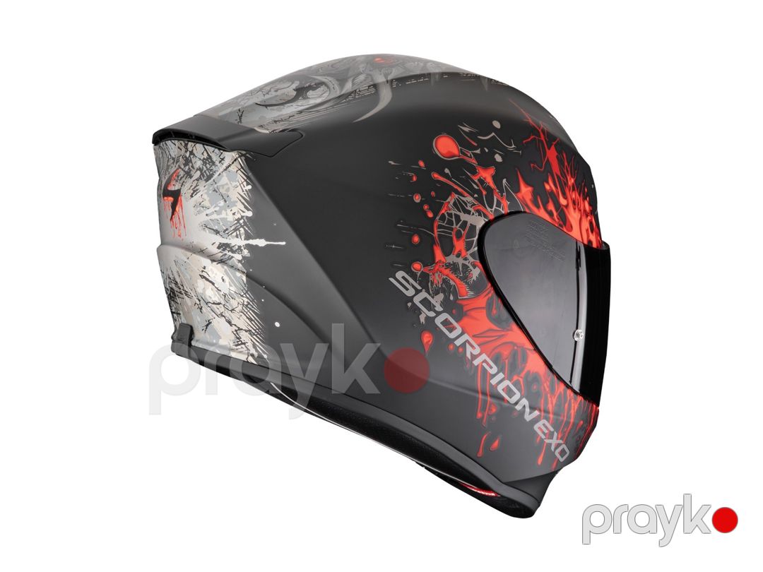 Motosikl dəbilqəsi Scorpion EXO-391 Wolf, qara/qırmızı, ölçü 2XL — Mallar, Bakı (2)