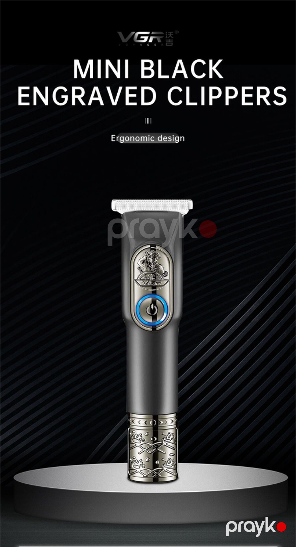 Trimmer VGR 963 - 1500mAh / 200 Dəqiqə / 2 Sürət 6000-6500RPM — Saç kəsmə maşınları, Bakı (10)
