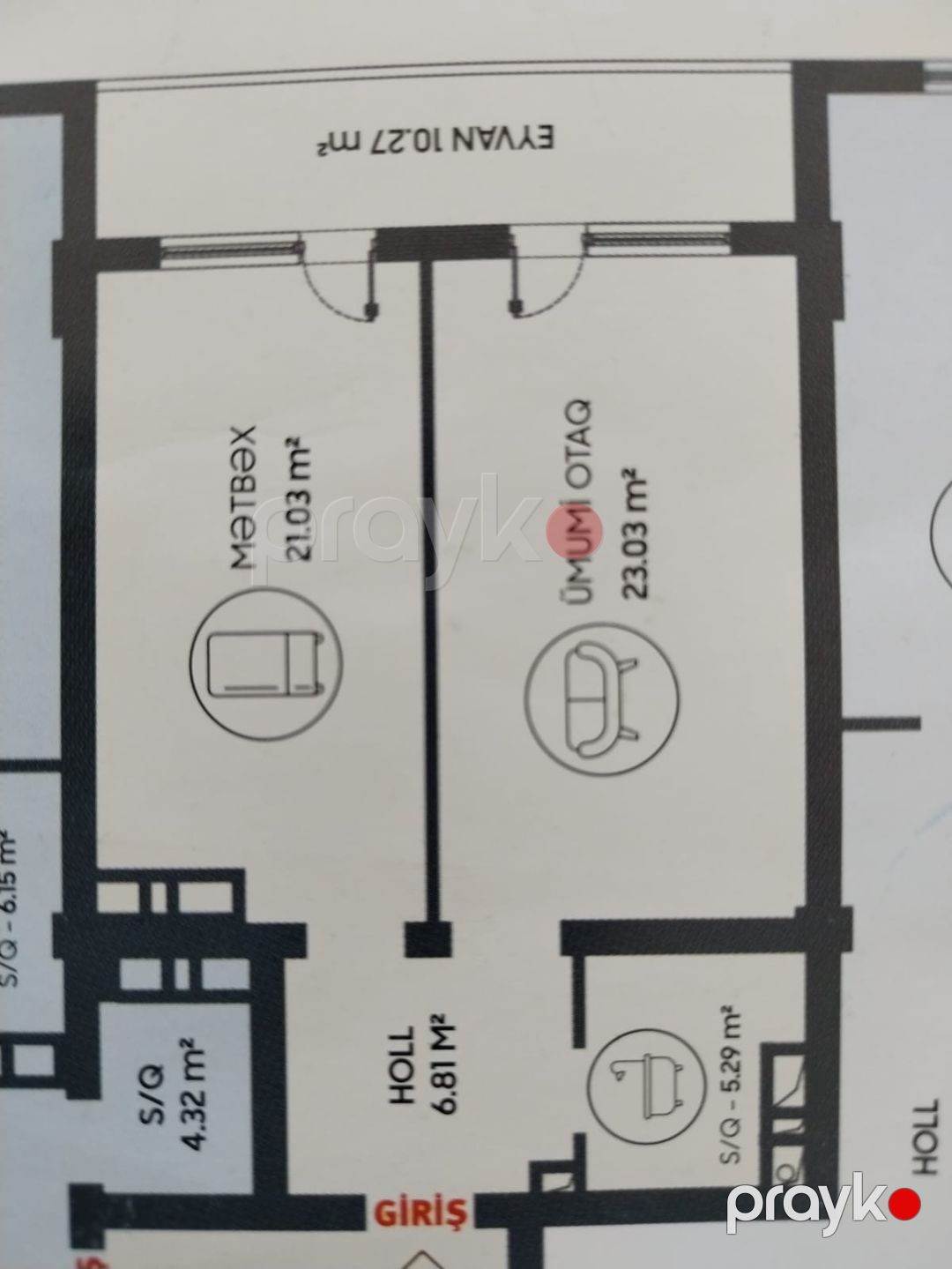 Satış: 1 otaqlı Yeni tikili, 67 m², Səbail rayonu — Mənzil, Bakı (9)