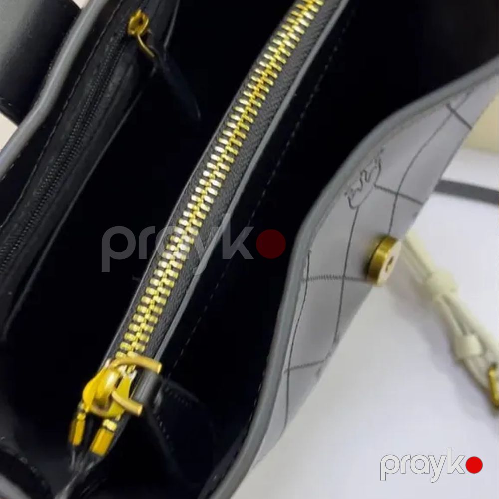 Pinko Love Bag Leather Crossbody – Qara Naxışlı Dəri Çanta — Çantalar, çamadanlar, cüzdanlar, Bakı (4)