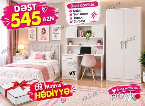 *Gənc Otağı Dəsti*— *Cəmi 545 AZN* Övladınız üçün həm rahat, həm — Bakı