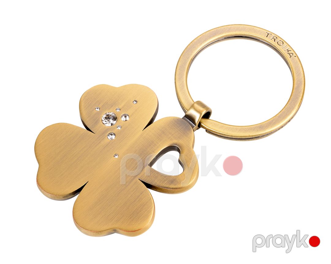 Brelok Troika Girls Best Friend Clover Bronze KR9-30/AB, 75 mm — Mallar, Bakı