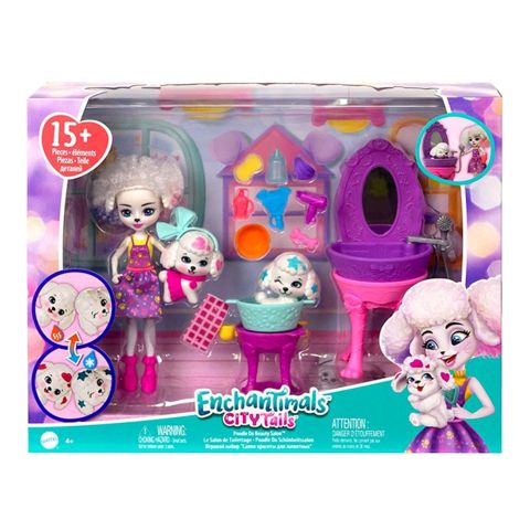 Oyun dəsti Enchantimals City Tails Beauty Salon HHC20, 4+ yaş — Bakı