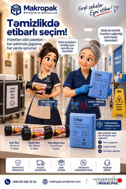 Təmizlikdə fərqli sahələr, eyni etibarlı seçim Otellərdən — Masazır