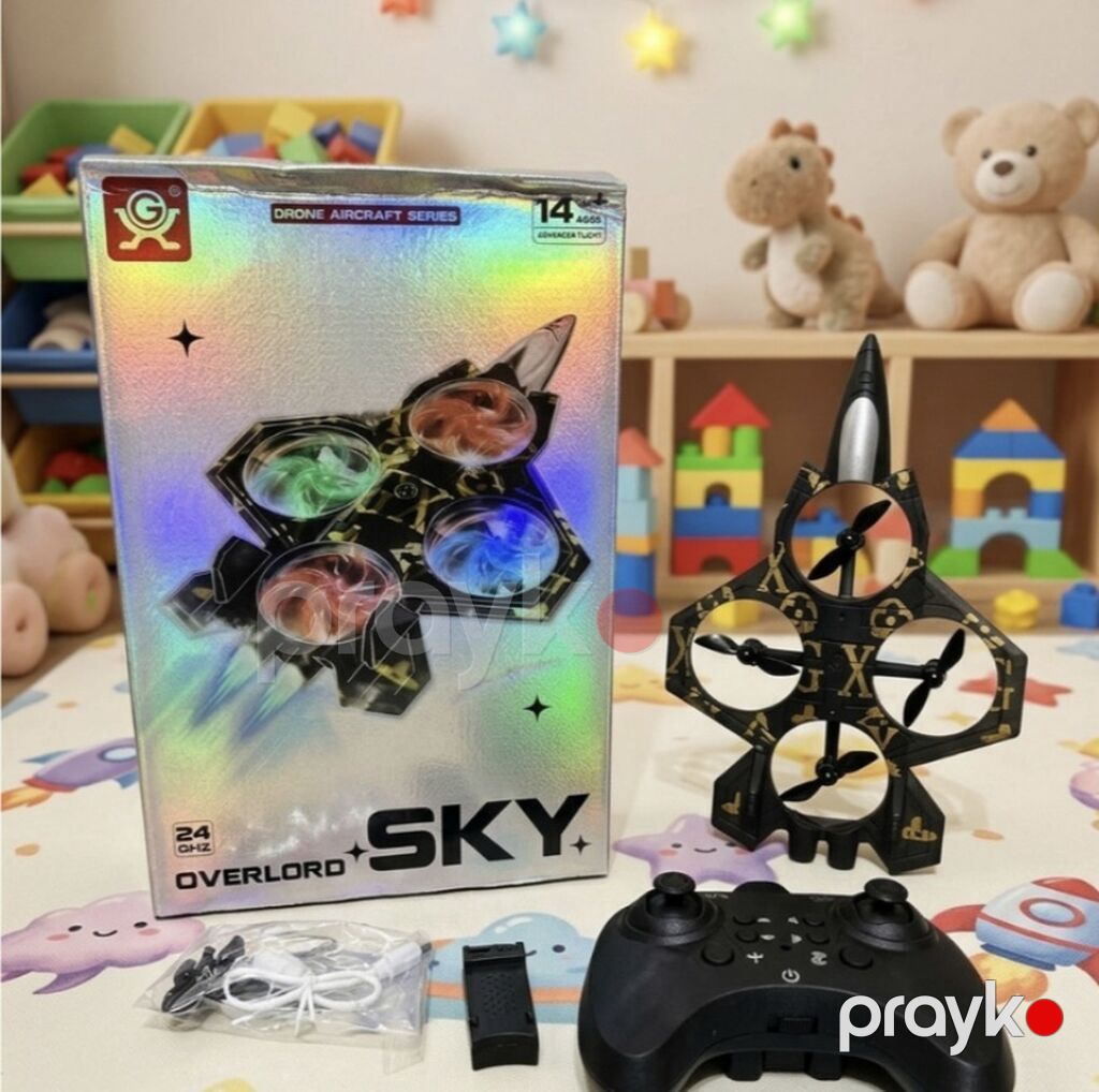 Overlord SKY+ dron-u – 2.4 GHz pultla idarə olunan, 14+ yaş üçün uçuş — Oyuncaq nəqliyyatı, Xırdalan (2)