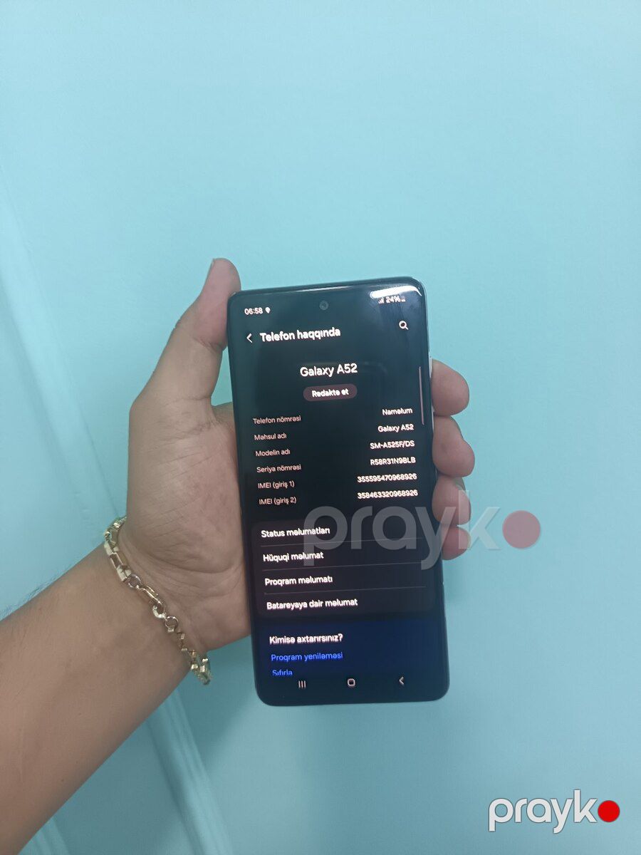 Samsung Galaxy A52 Awesome White 128GB/4GB — Smartfonlar, Bakı (2)