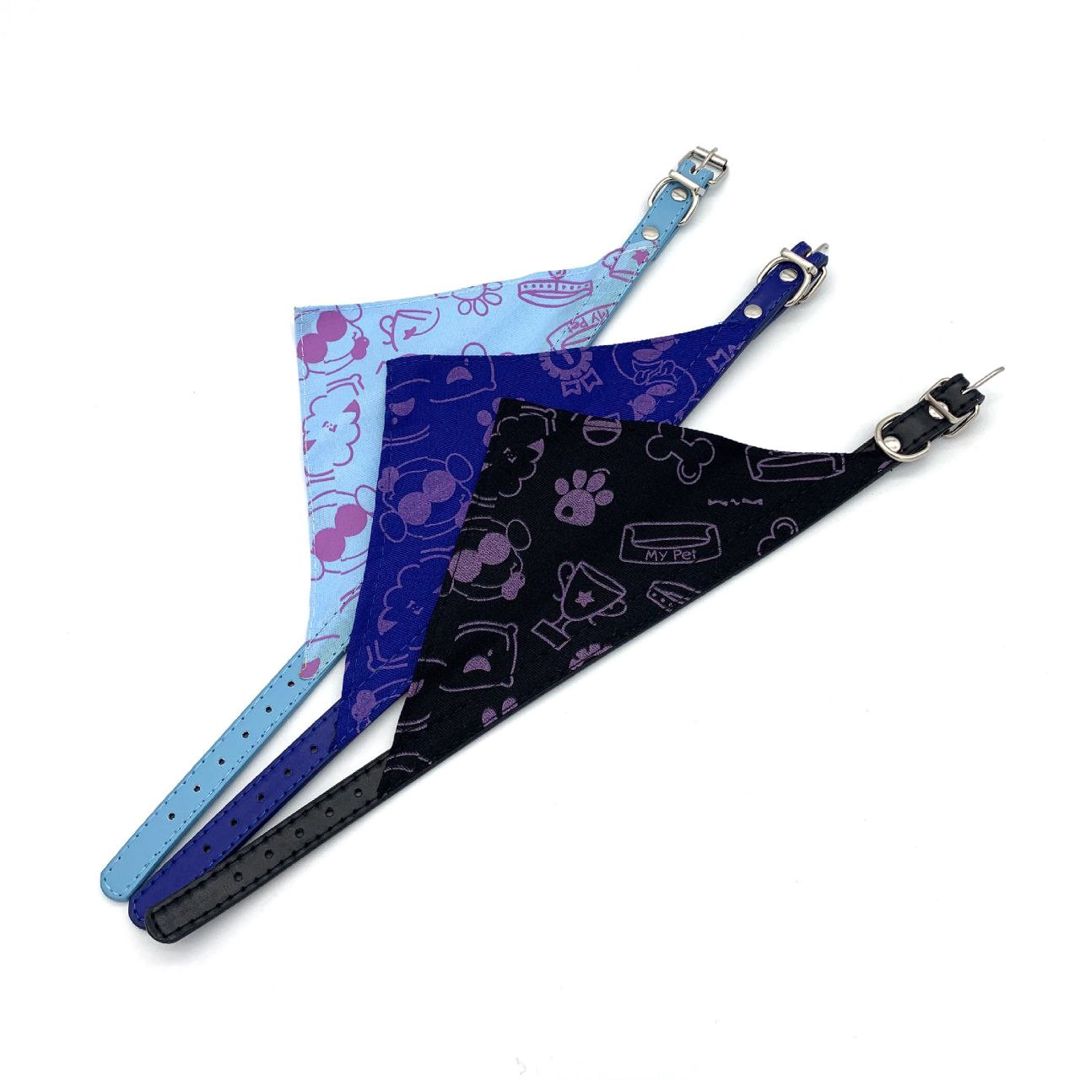 Boyunluq-bandana, itlər və pişiklər üçün, göy, ölçü M — Mallar, Bakı (2)