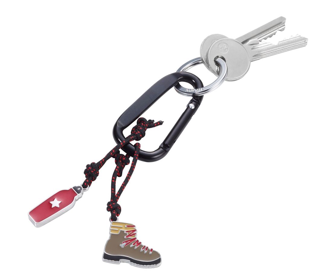 Açar üçün brelok Troika KR19-06-BK Wanderfreund, metal/polad, 143x30x8 mm — Mallar, Bakı (3)