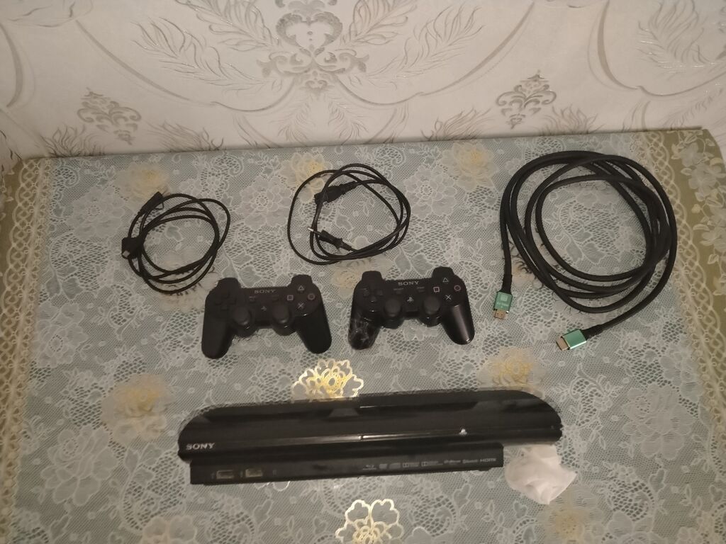 Sony PlayStation 3 Super Slim oyun konsolu dəsti Komplekt: - PS3 — Oyun konsolları, Bakı (2)