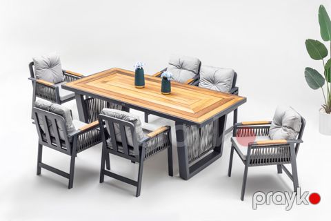 Bağ üçün mebel dəsti Terazzi Artemis Plus MY42, 79x220x98 sm, 63x60 sm — Bakı