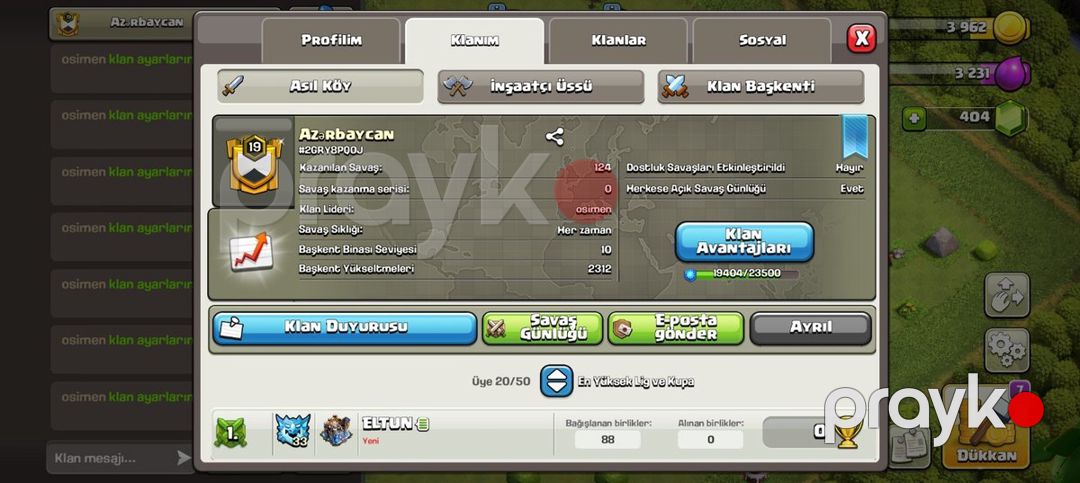 Clash of clans klanı — Oyunlar, konsollər və proqramlar, Qəbələ (2)