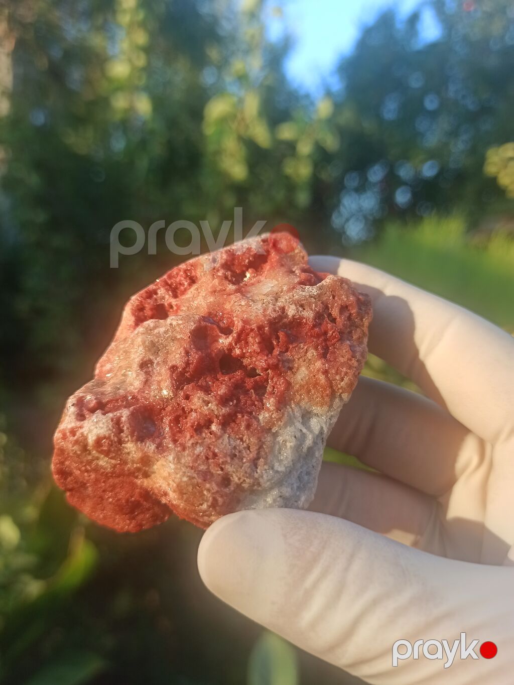 Təbii kolleksiya daşı – qırmızı-russet rəng keçidli, ağ-kvarsvari — Digər, Sumqayıt (7)