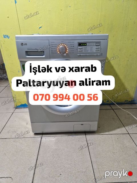 Işlək və xarab paltaryuyan aliram Şəkilini atin vatçapa — Bakı