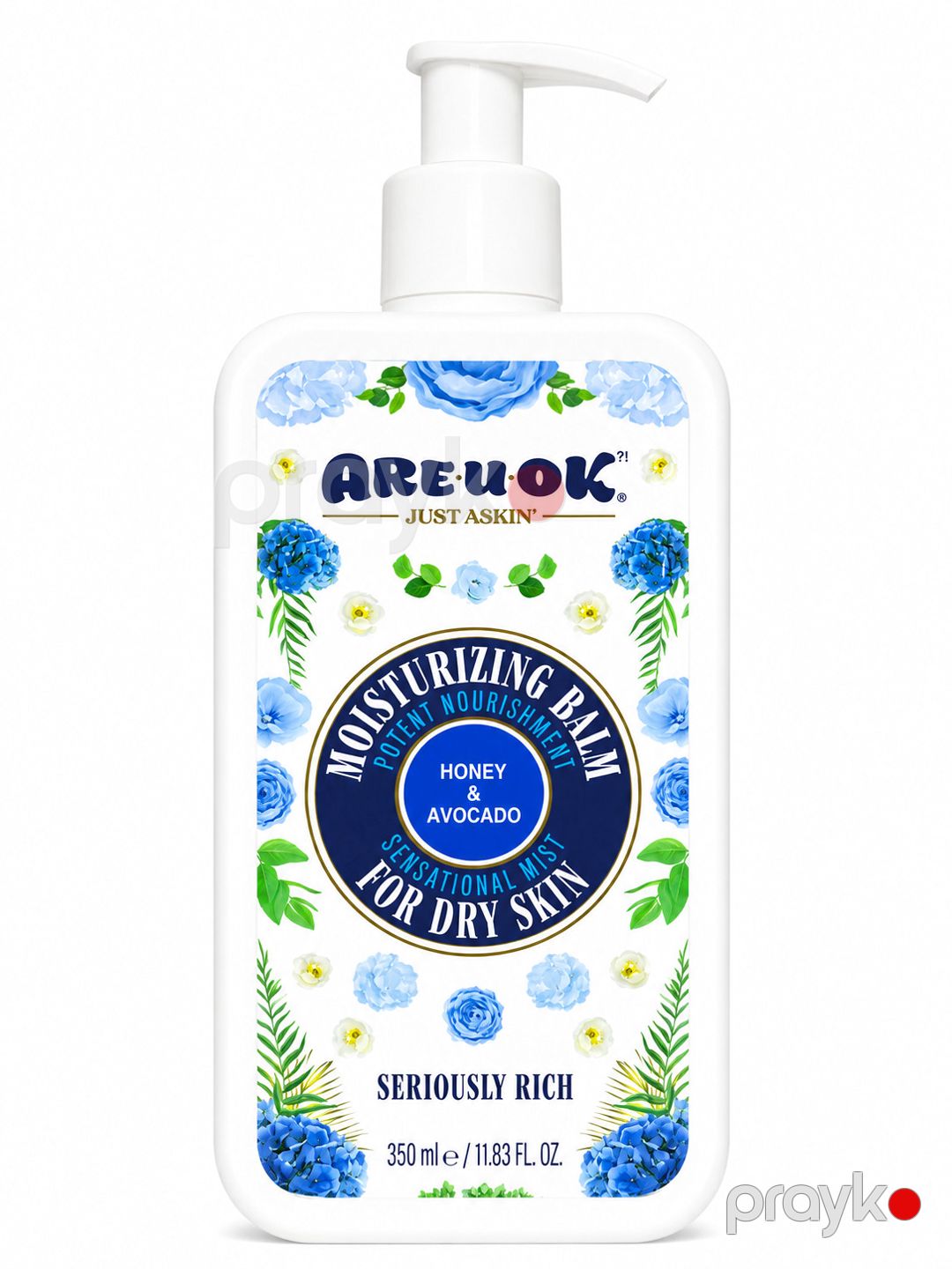 Bədən üçün balzam Areuok LOY-00704, bal və avokado, quru və bütün dəri növləri üçün, 350 ml — Mallar, Bakı