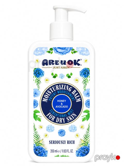 Bədən üçün balzam Areuok LOY-00704, bal və avokado, quru və bütün dəri növləri üçün, 350 ml — Bakı