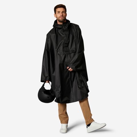Kişilər üçün ponço Decathlon 8759248, qara, poliester, ölçü Xl/xxl — Bakı