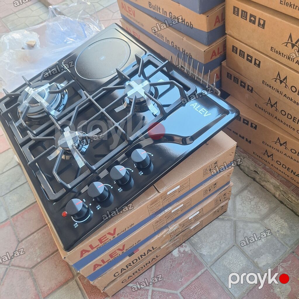 Cardınal/aev ankastrə qaz plitəsi - 3 qaz 1 elektirikli elektirik — Elektronika, Bakı (3)