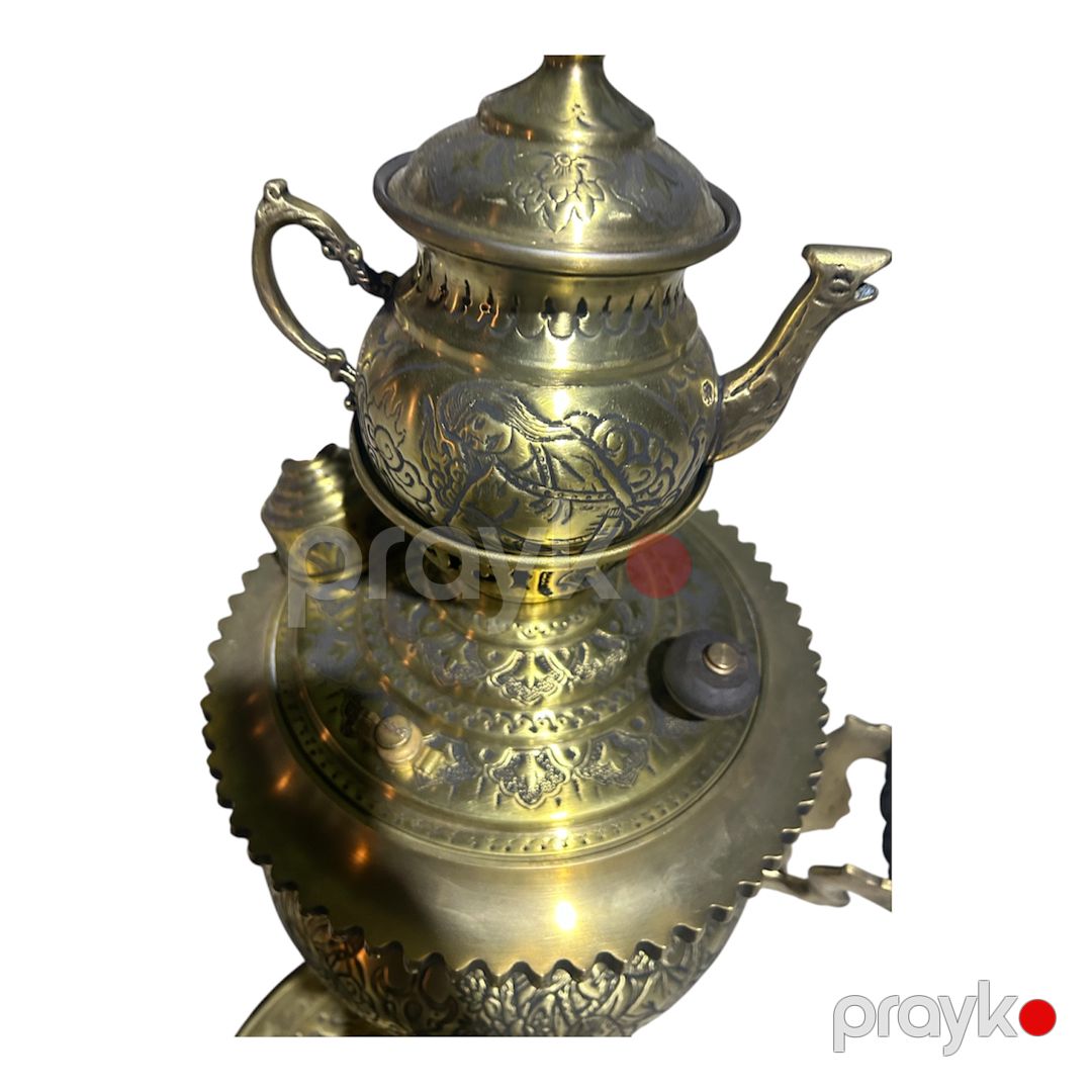 Samovar əl işləri ilə, 7000 ml, latun/mis, sarı — Mallar, Bakı (3)