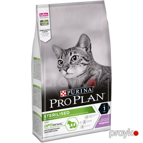 Quru yem Pro Plan Sterilised axtalanmış və sterilləşdirilmiş pişiklər üçün hindquşu ilə, 3 kq — Bakı