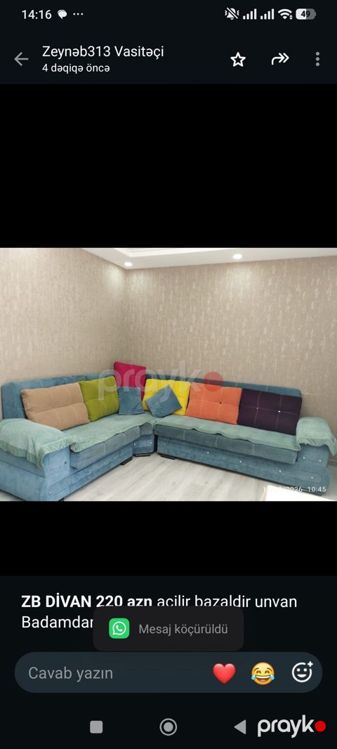 *ZB* *Divan 220 azn* acilir bazaldir unvan Badamdar — Bakı