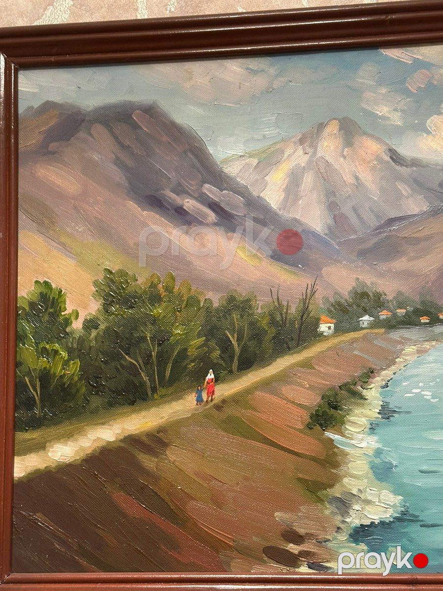 Kətan üzərində yağlı boya, əl işi tablo 81×70 sm — Dekor və interyeri, Bakı (3)