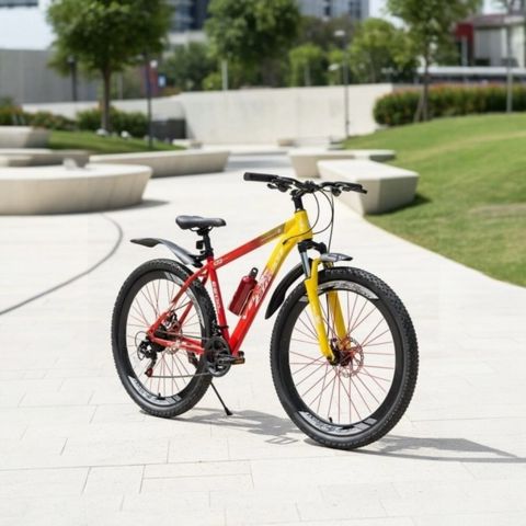 Şəhər velosipedi VeloStrim TECH_03920, sarı/qırmızı, 20" — Bakı