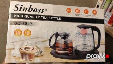 Sinboss SO-8817 elektrik çay dəsti - 2-si 1-də: elektrik çaydanı + — Bakı