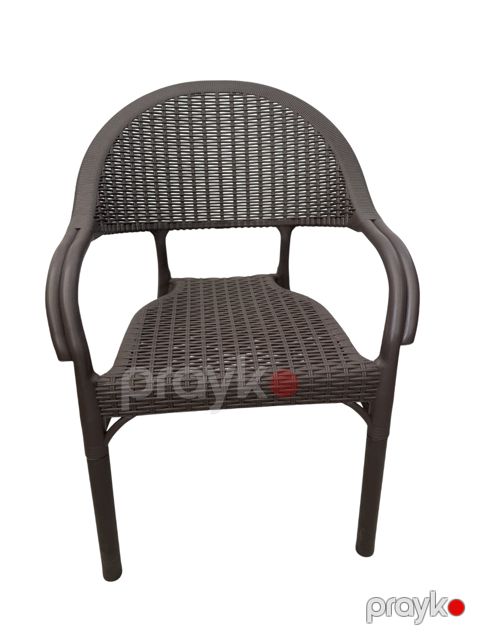 Bağ üçün stul dəsti Capissi Bambu Pro, plastik, qəhvəyi, 84х58 sm, 4 əd — Bakı