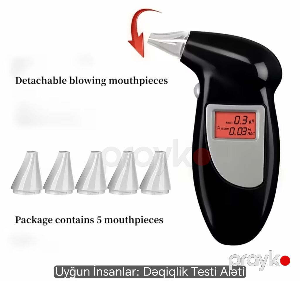 Portativ Alkoqol Testeri (Breathalyzer) - Rəqəmsal LCD ekran — Digər, Bakı (4)