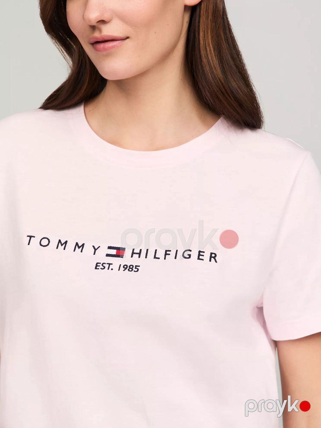 Qadınlar üçün futbolka Tommy Hilfiger Embroidered, çəhrayı, pambıq, ölçü S — Mallar, Bakı (3)