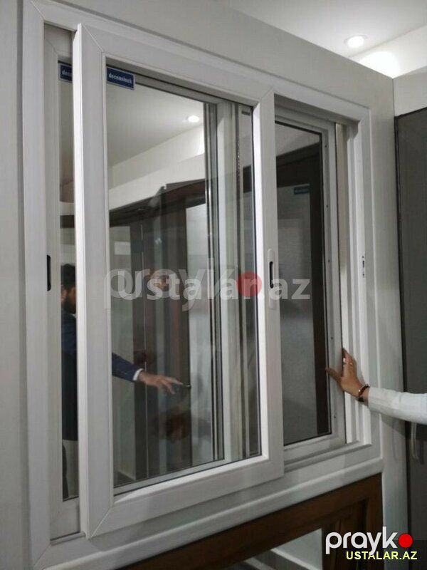 Plastik Qapi pəncərə cam balkon ustasi — Pəncərələr, qapılar, balkonlar, Bakı (9)
