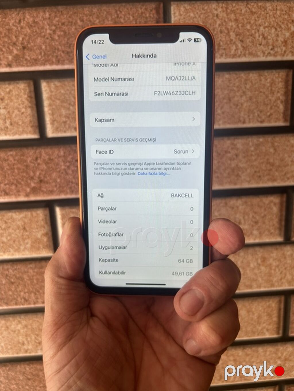 IPhone X, 64 GB, Narıncı, Face ID — Apple iPhone, Mehdiabad (2)