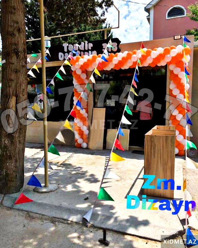 Şar bayraq bəzəmə — Reklam işləri, Bakı (2)