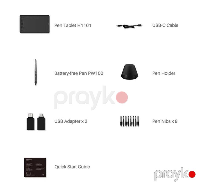 Qrafik planşet "Huion H1161" — Planshetlər, Bakı (12)