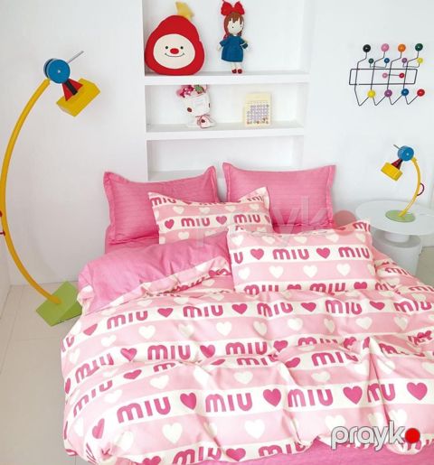 Yataq dəsti Trendy PolyCotton, döşək örtüyü 240x260, yorğan üzü 160x220 2 əd, yastıq üzü 50x70 2 əd, ailə dəsti, polikotton, Türkiyə istehsalı, rəngbərəng - Annaberry 727 — Bakı