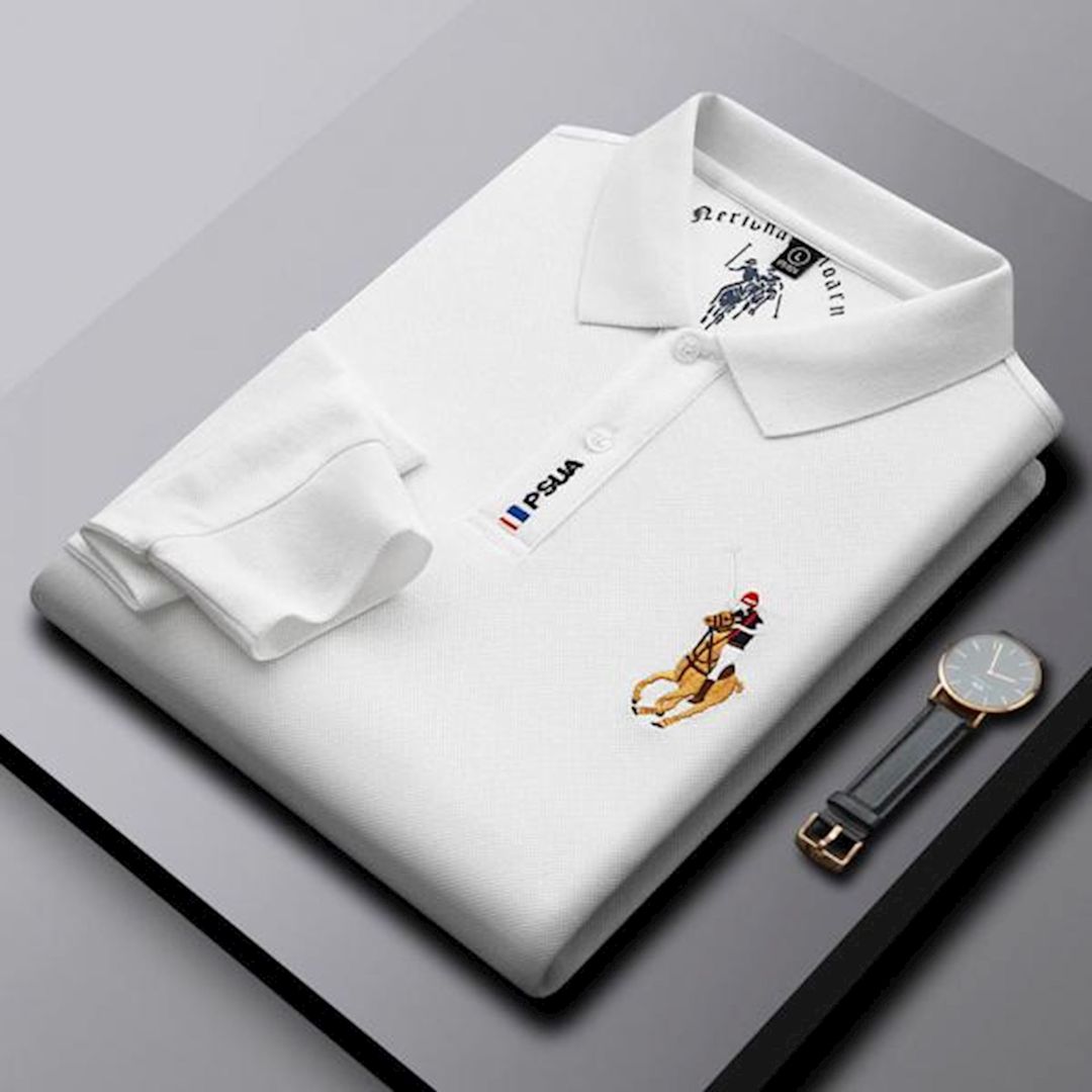 Kişilər üçün polo EB 790, ağ, pambıq, ölçü 2XL — Mallar, Bakı (3)