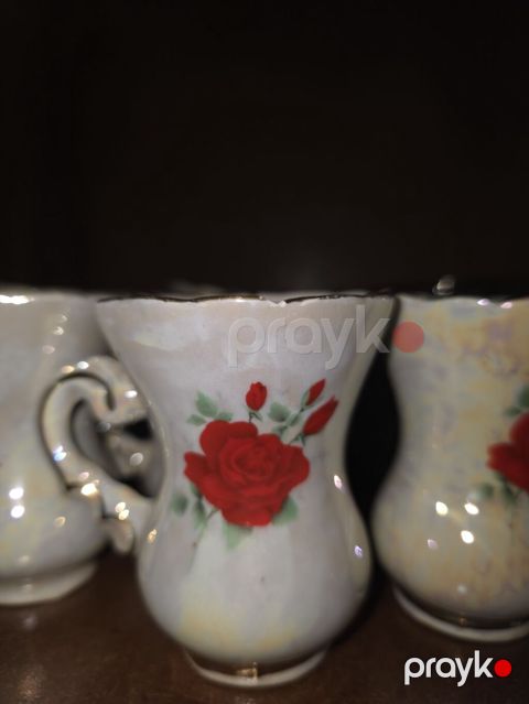 Qəhvə dəsti, rəng - Ağ, Farfor — Bakı