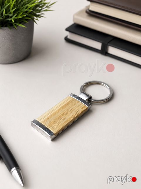Brelok No brand, Metal/Taxta, Bej, 51 mm — Bakı