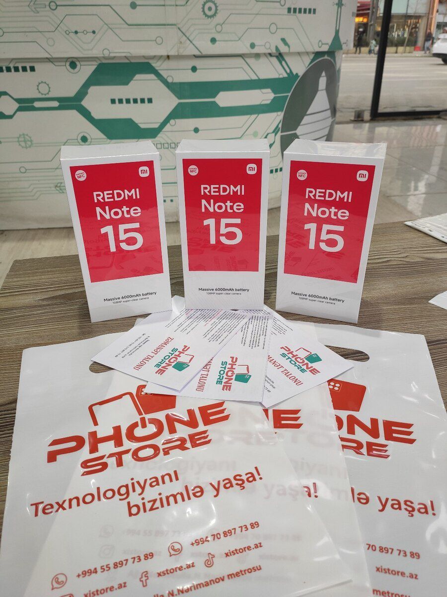 Xiaomi Redmi Note 15 Forest Green 256GB/8GB — Smartfonlar, Bakı (2)