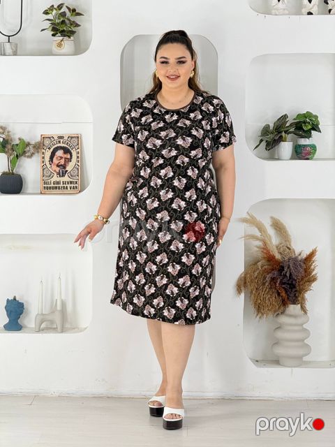 Gündəlik don No brand 6XL Qara Krem Pambıq — Bakı