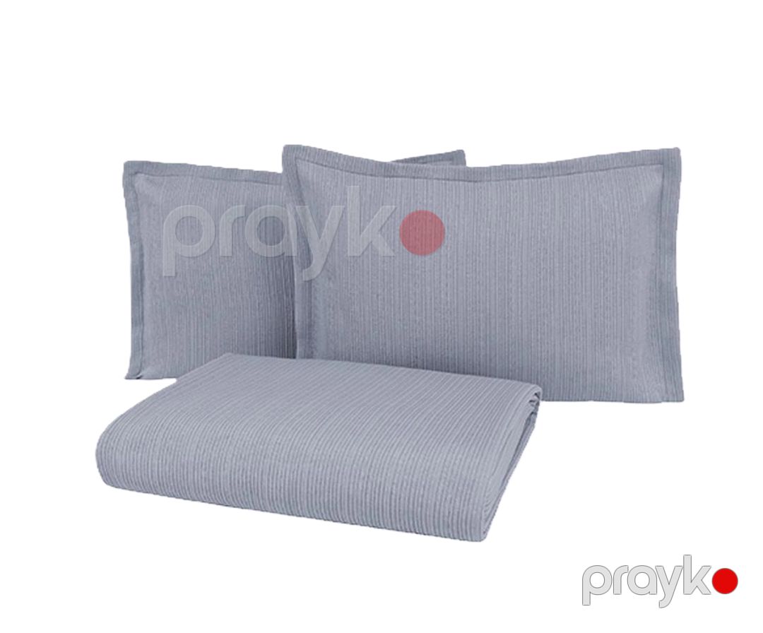 Örtük və yastıq üzü dəsti Yataş Digna, 230x240/50x70 sm, ikinəfərlik, poliester/pambıq, indigo — Mallar, Bakı (2)